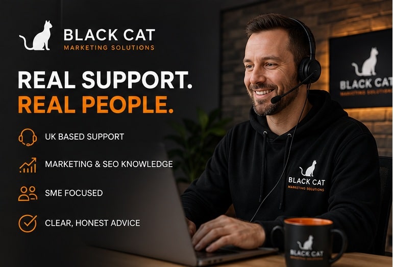 Black Cat Marketing Solutions website support